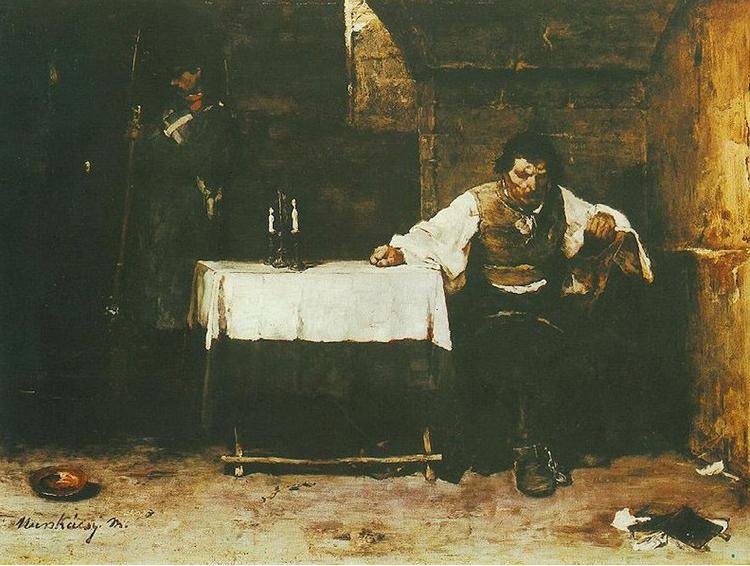 Mihaly Munkacsy Condemned Cell oil painting image